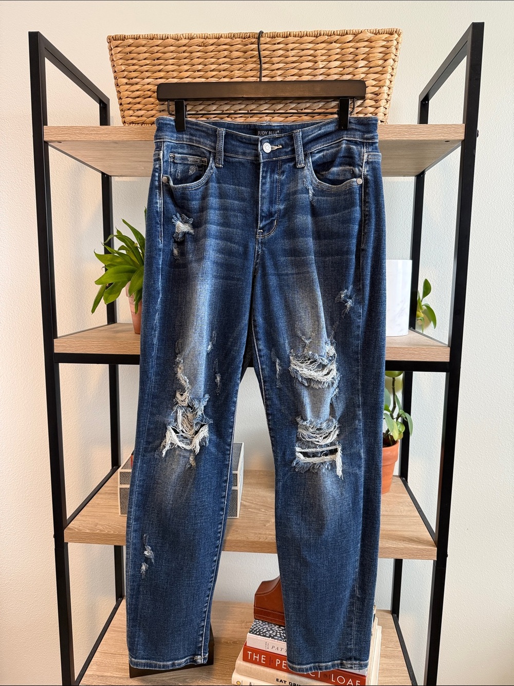 Judy Blue Mid-Rise Boyfriend Fit Distressed Jeans, 9 / 29